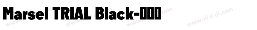 Marsel TRIAL Black字体转换 Marsel TRIAL Black字体转换